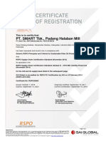 PT. SMART TBK., Padang Halaban Mill: This Is To Certify That