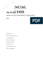 Financial Analysis: Metro Pacific Investment Corporation 2018