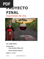 Exportacion de Vino