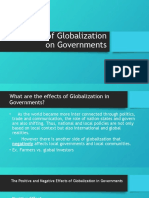 Effects of Globalization On Governments