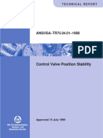 Ansi/I - TR75.04.01 - 8: Control Valve Position Stability