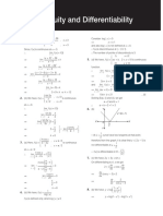 Continuity and Differentiability: X X X K X X X X