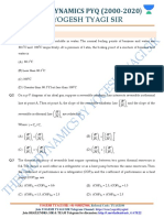 THERMODYNAMICS PYQ (2000-2020) by Yogesh Tyagi Sir: IIT Kharagpur