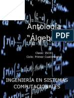 1 Antología - Álgebra