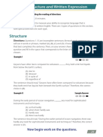 Structure: Section 2: Structure and Written Expression