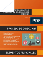 El Individuo Como Eje Fundamental Del Proceso de Dirección