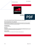 Volte Roaming Testing 12 May 2021: This Is A Non-Binding Permanent Reference Document of The Gsma