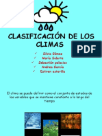 Clasificación de Los Climas