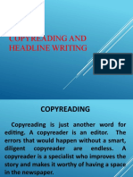 Copyreading and Headline Writing