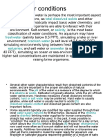 Water Conditions: Solute Total Dissolved Solids Salinity Freshwater Brackish Water Estuaries Seawater