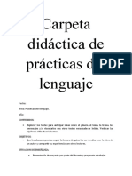 Carpeta Didáctica de Prácticas Del Lenguaje TERMINADO