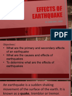 Effects of Earthquake: By: Gian Kim E. Lagat