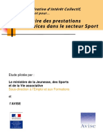 Contruire Des Prestations de Services Le Secteur Sport