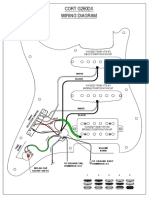 Cort G260DX Wiring Diagram: White Black