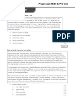 Progressive Level 2 Pre Test