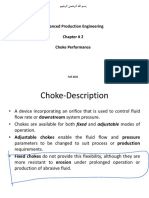 Advanced Production Engineering Chapter # 2 Choke Performance