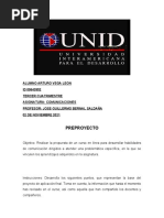 Preproyecto Comunicaciones