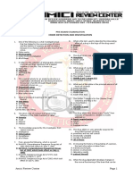 Cdi Pre Board Answer Key