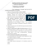 Cuestionario de Impuestos de Renta Realizado