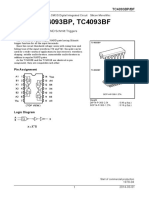 TC4093BP, TC4093BF: TC4093B Quad 2-Input NAND Schmitt Triggers