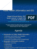 Public Health Informatics and GIS