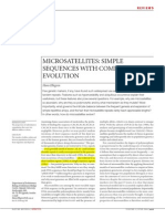 Microsatellites: Simple Sequences With Complex Evolution: Hans Ellegren