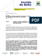 Carta Colegio y Jardines Jornada de 21 Septiembre Al 4 de Octubre