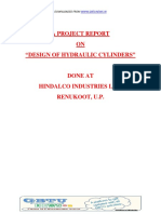 A Project Report ON "Design of Hydraulic Cylinders": Downloaded From