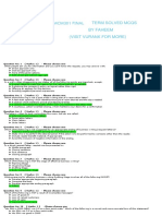 MCM301 Final Term Solved MCQS by Faheem