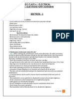 Section - 1: Meo Class 4 - Electrical Oral Questions With Answers