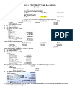 Taxation 8-Preferential Taxation: Pre-Test