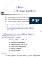 CH 1 Systems of Linear Equations