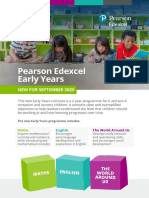 Pearson Edexcel Early Years: New For September 2020