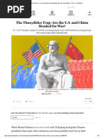 China, The US and The Thucydides Trap