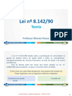 Lei 8142 Controle Social Do SUS PP