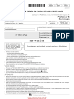 Prova - DL - Tipo - 001 Espírito Santo 2016