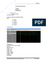 1) VHDL Code To Realize All The Logic Gates: Iv Semester HDL Lab