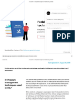 4 - 5 Techniques For ITIL Problem Management - Problem Solving Techniques