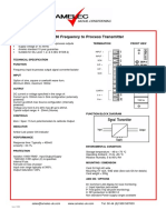 AHM 780 Frequency To Process Transmitter: Termination Front View