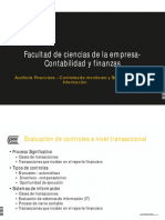 Auditoría Financiera - Controles de Monitoreo y Sistemas de Información