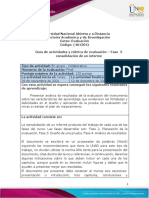 Guía de Actividades y Rúbrica de Evaluación - Consolidación Del Informe