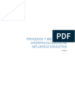 Procesos y Mecanismos Interpsicológicos de Influencia Educativa