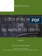 L'être Et Les Maux Par Les Mots Et Les Lettres