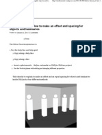 Dialux Tutorial - 2 How To Make An Offset and Spacing For
