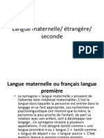 Langue Maternelle Étrangère Seconde