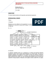 Familiarization of The Electrical Machine Laboratory Apparatus