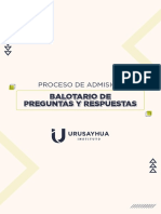 Balotario de Preguntas y Respuestas Examen de Admision