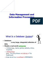 Data Management and Information Processing