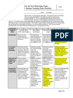 New Philosophy Paper Rubric - Julie Eskew