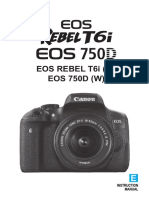 Canon T6i Camera Manual